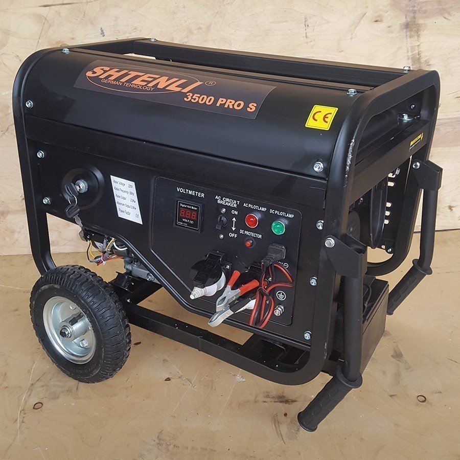 Генератор бензиновый Shtenli PRO 3500-S (2,8 кВт) две розетки 220В фото-3