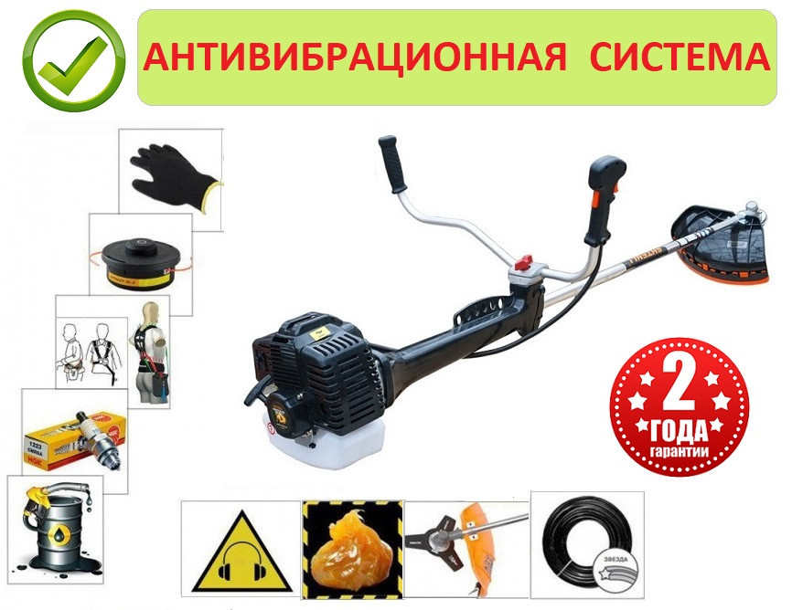 Бензокоса (триммер) Demon Black PRO-S 3500 с антивибрацией - фото1
