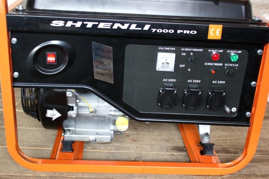 Бензогенератор Shtenli 7000 Pro (6,5 кВт) три розетки 220В - фото2 Бензогенератор Shtenli 7000 Pro (6,5 кВт) три розетки 220В - фото2